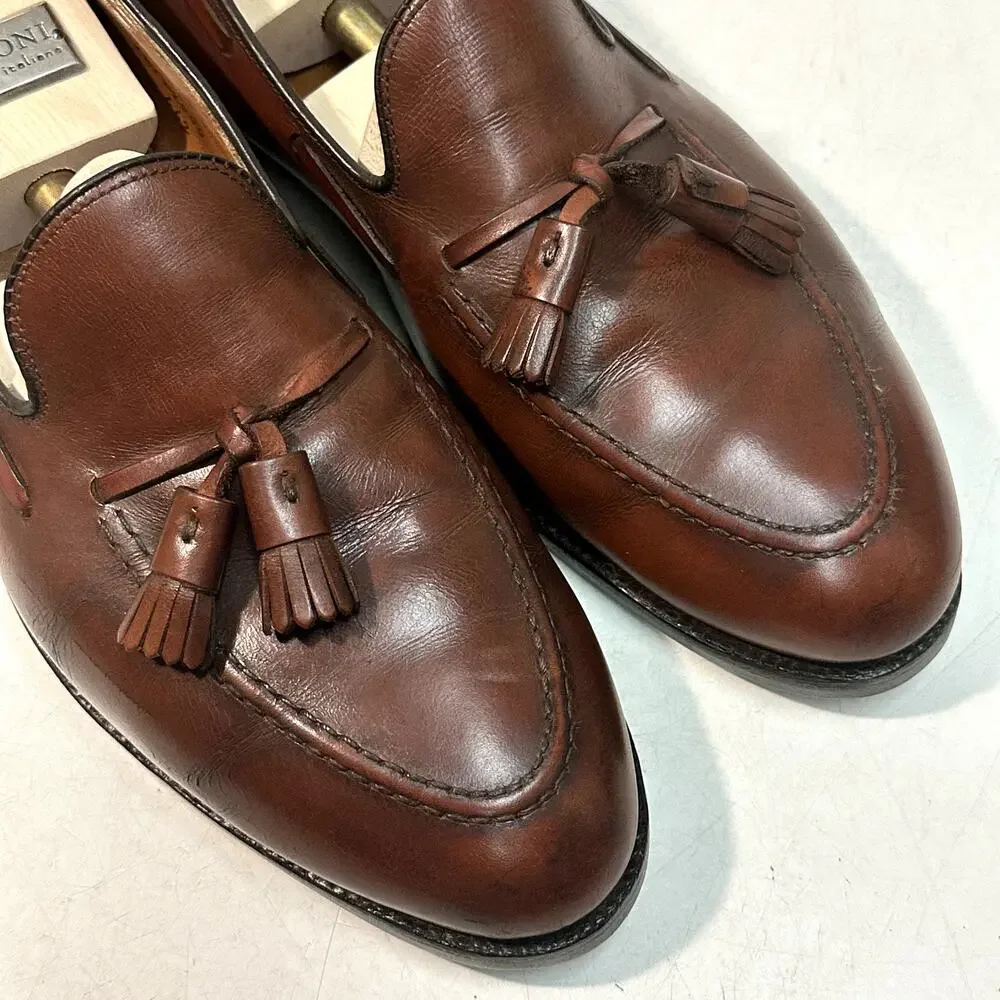 FULLY RESOLED Alden 662 Tassel Moccasin Loafer (Burnished Tan Calf) USA 12 A/C